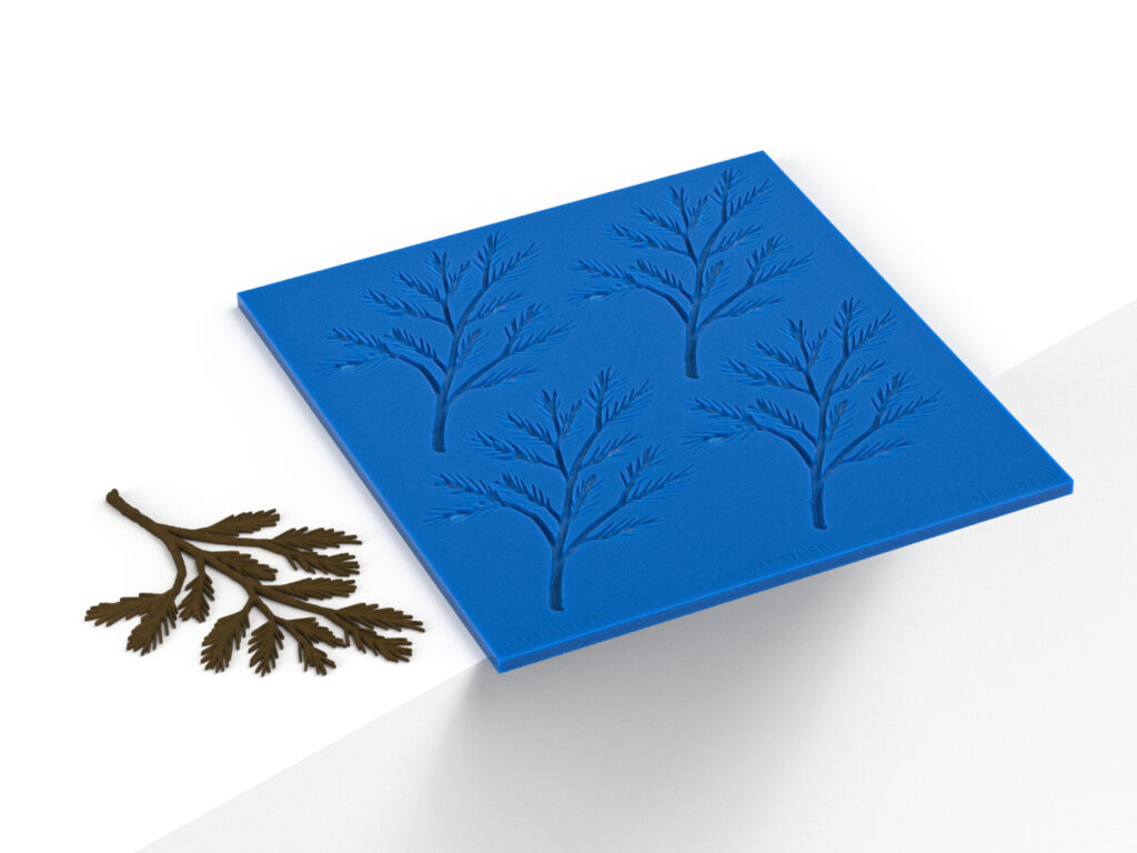 Realistic Pine Tuille Mold